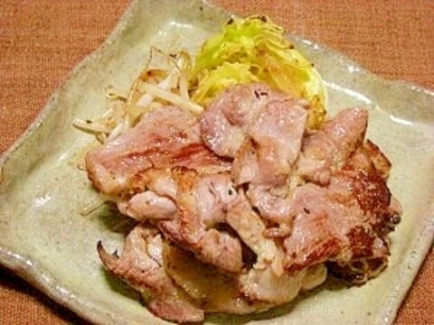 塩麹で豚肉ソテー